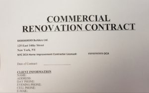 Renovation Contracts, Home Improvement Contracts & Construction Contracts